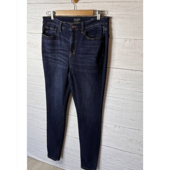 Judy Blue Jeans Womens SZ 11/30 Fremont High Rise Dark Wash Skinny Cotton Blend - Picture 4 of 16